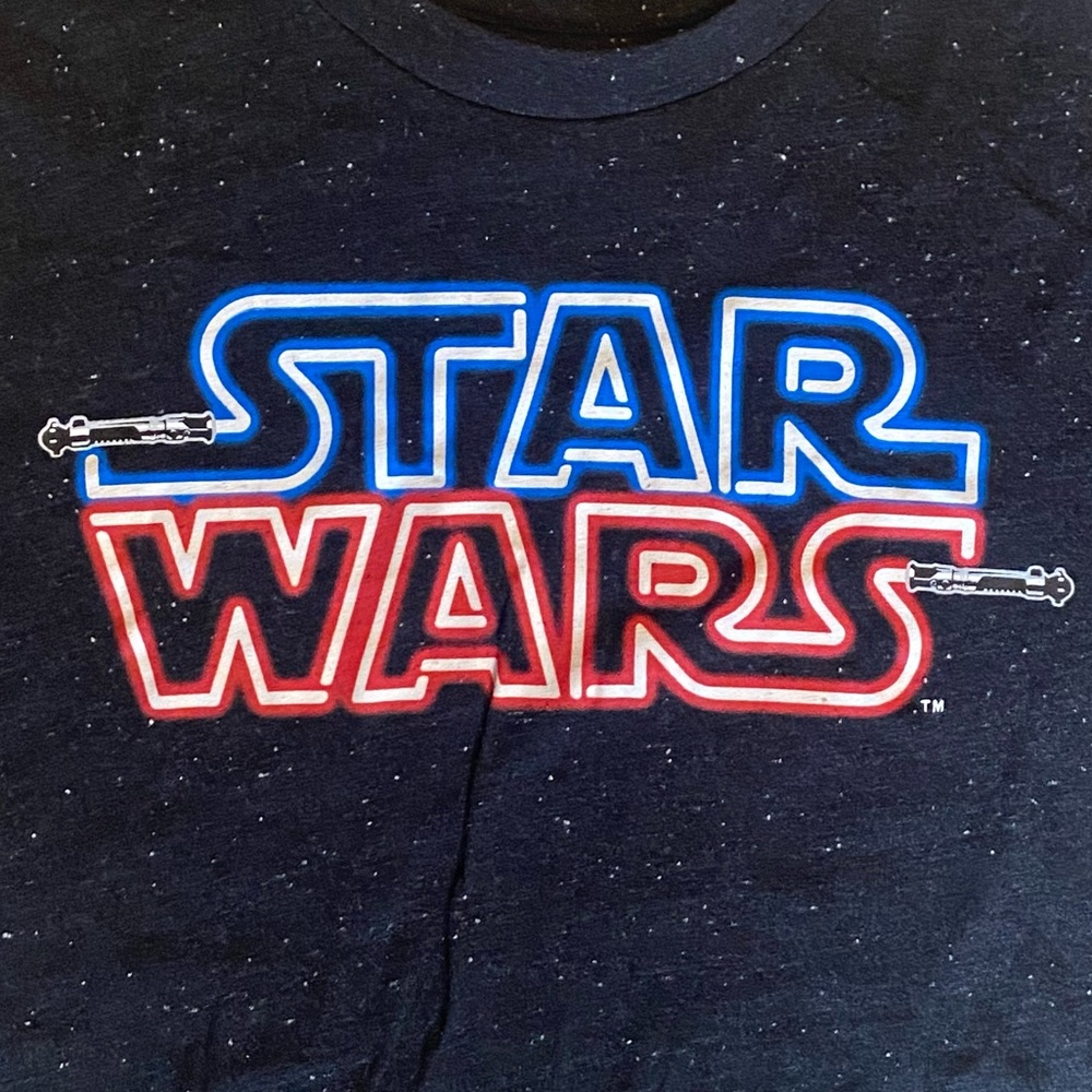 Star Wars‎ Youth Boys Classic Logo Black Shirt Size Is Youth 2XL 18 - Picture 4 of 5